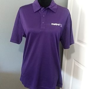 MetroPcs Uniform Polo Purple